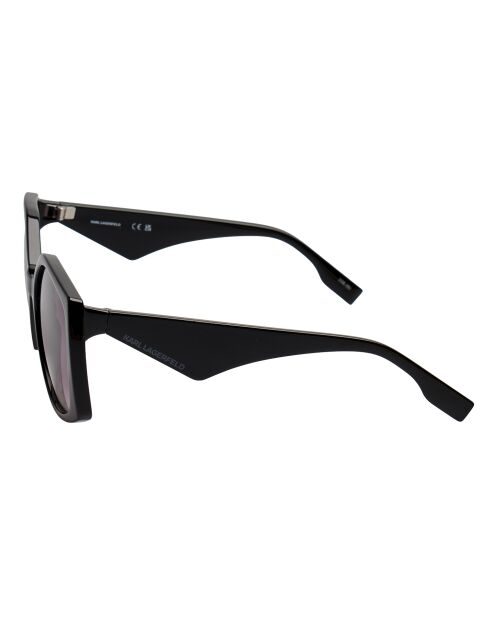 KL6208S zwarte moderne vierkante zonnebril