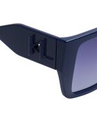 KL6098S blaue rechteckige Acetat-Sonnenbrille
