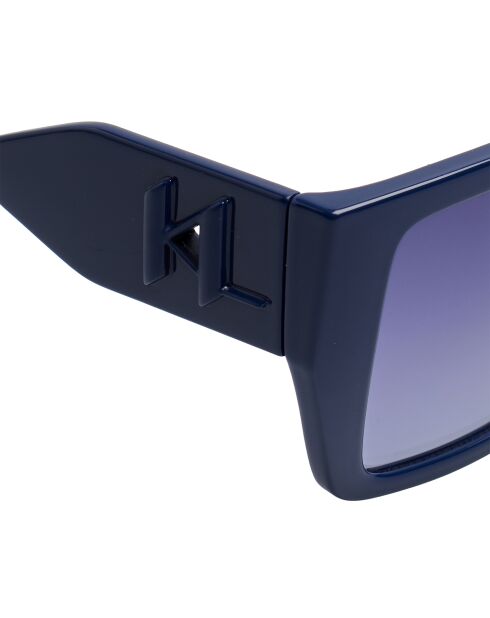 KL6098S blaue rechteckige Acetat-Sonnenbrille