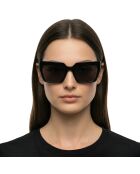 KL6181S N schwarze breite geometrische Sonnenbrille