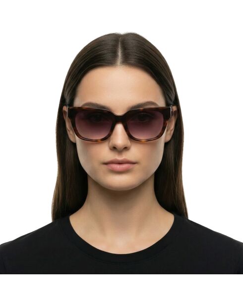 KL6161S Turtle moderne rechteckige Sonnenbrille aus Azetat