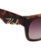 KL6161S Turtle moderne rechteckige Sonnenbrille aus Azetat