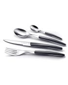 Nevada 24-teiliges Besteckset schwarz