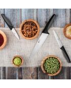 Set di 5 coltelli da cucina Advantage nero/grigio