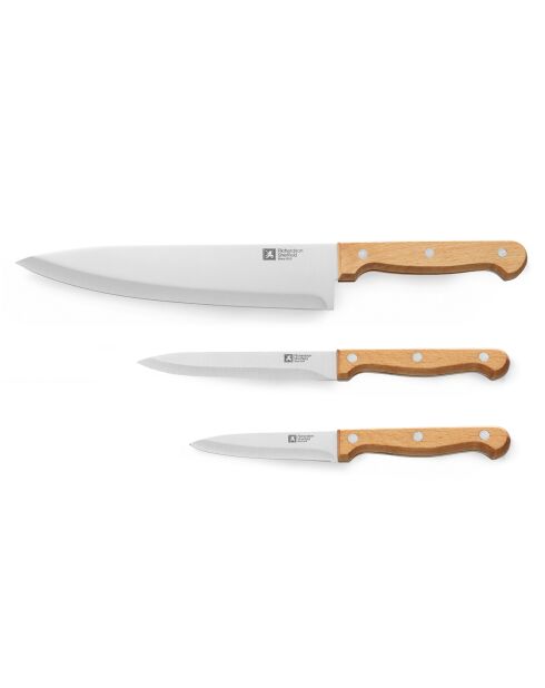 Set di 3 coltelli da cucina Artisan Bois