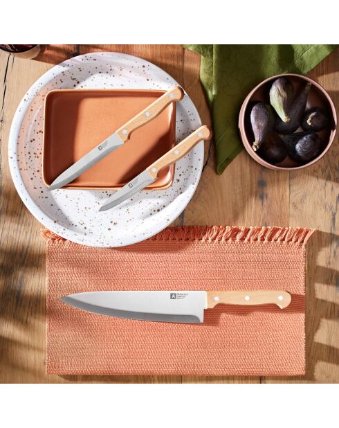 Set di 3 coltelli da cucina Artisan Bois