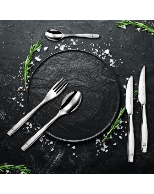 Figure Besteckset aus Edelstahl, 24-teilig