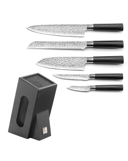 Bloc 5 couteaux de cuisine Katana