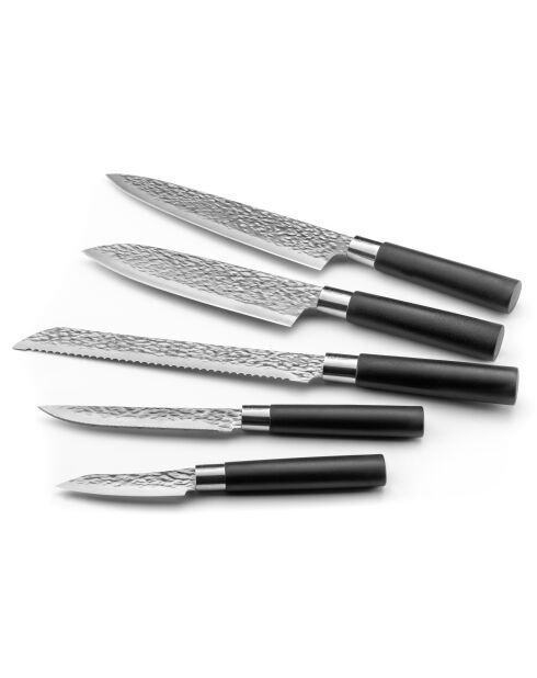 Bloc 5 couteaux de cuisine Katana
