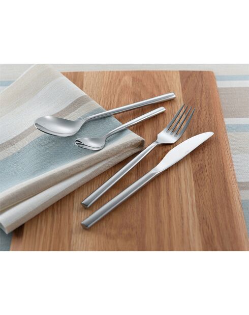 Set posate Majestic grigio - 48 pezzi