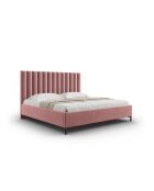 Apollo roze kofferbed met fluwelen hoofdeinde - 220x210x130cm