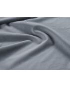 Apollo lichtblauw kofferbed met fluwelen hoofdeinde - 220x150x130cm