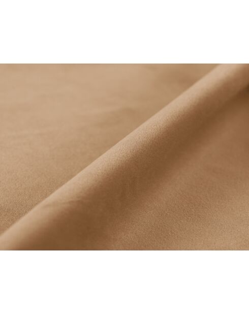 Tweepersoons bedkast met fluwelen hoofdeinde Senna the sand - 226x226x95cm