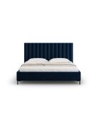 Apollo Royal Blue Kofferbed met fluwelen hoofdeinde - 220x150x130cm