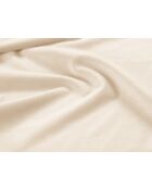 Lichtbeige boxerbed Sorrel met fluwelen hoofdeinde - 220x200x100cm