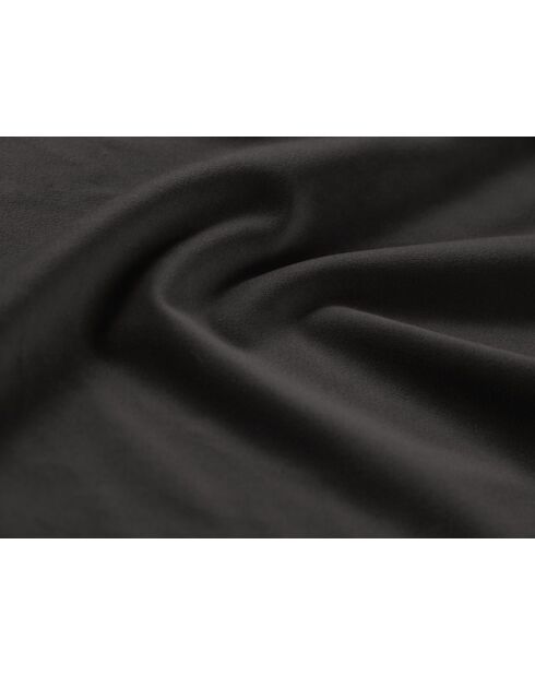 Donkergrijs kofferbed Colonel met fluwelen hoofdeinde - 220x220x100cm