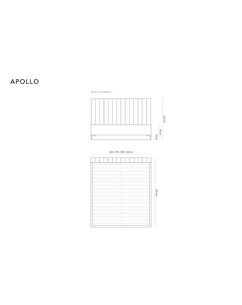 Apollo Kofferbett mit Kopfteil aus Strukturstoff, 220 x 150 x 130 cm, Dunkelgrau