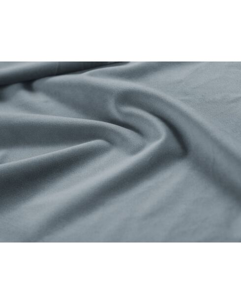 Isa Beistellbett mit Samtkopfteil für Doppelbett, 230 x 200 x 125 cm, hellblau