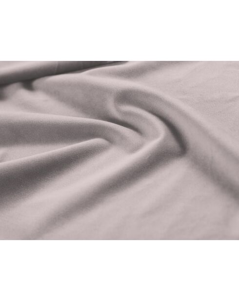Zilverkleurig kofferbed Sorrel met fluwelen hoofdeinde - 220x160x100cm