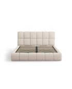 Borstbed Sorrel met Chenille hoofdeinde Beige - 220x200x100cm