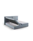 Velvet boxbed Arendal lichtblauw - 210x206x100cm