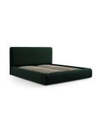 Lit Coffre Avec Tête de Lit en velours Colonel vert bouteille - 220x220x100cm