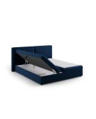Velvet boxbed Arendal koningsblauw - 210x166x100cm