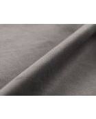 Borstbed met fluwelen hoofdeinde Tweepersoons Senna grijs - 226x206x95cm
