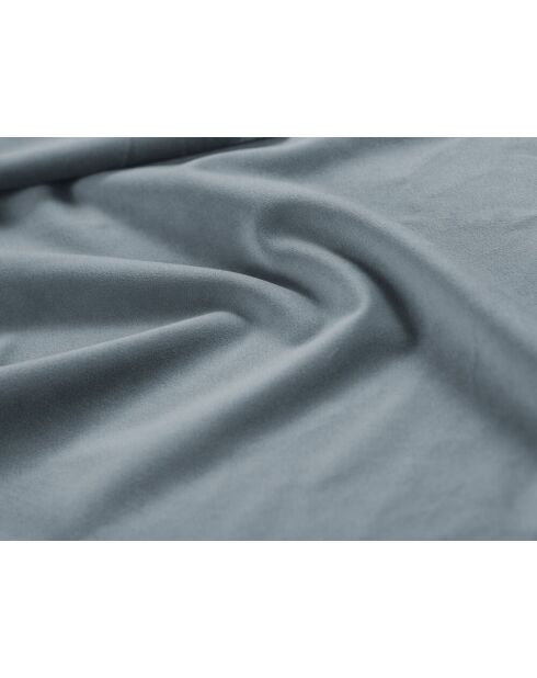 Isa Beistellbett mit Samtkopfteil für Doppelbett, 230 x 300 x 125 cm, hellblau
