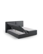 Arendal Truhenbett aus Strukturstoff dunkelgrau - 210x166x100cm