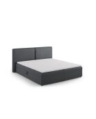 Arendal Truhenbett aus Strukturstoff dunkelgrau - 210x166x100cm