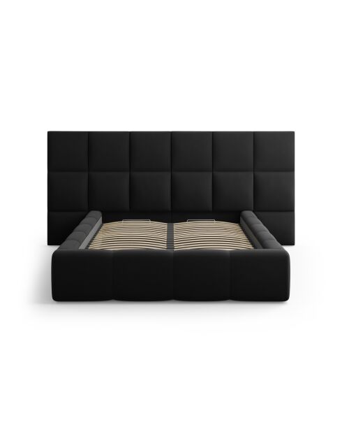 Kommode mit Samtkopfteil Double Isa schwarz - 230x300x125cm