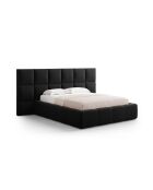 Kommode mit Samtkopfteil Double Isa schwarz - 230x200x125cm