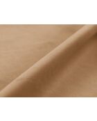 Tweepersoons bedkast met fluwelen hoofdeinde Senna the sand - 226x206x95cm