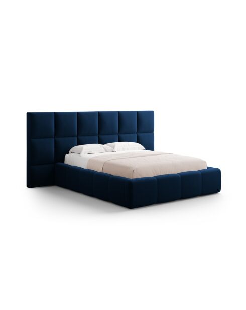Kommode mit Samtkopfteil Double Isa königsblau - 230x200x125cm