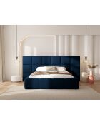 Kommode mit Samtkopfteil Double Isa königsblau - 230x200x125cm