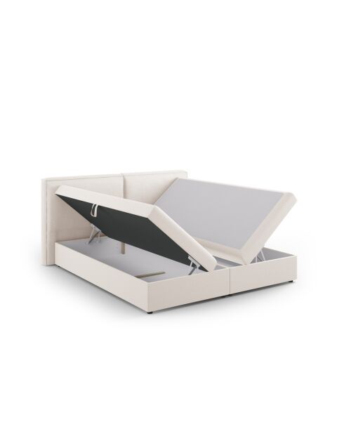 Arendal Kommode aus Strukturstoff hellbeige - 210x206x100cm