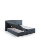 Arendal blauwe borstbed van structuurstof - 210x166x100cm