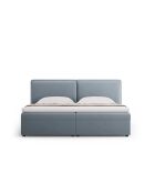 Velvet boxbed Arendal lichtblauw - 210x166x100cm