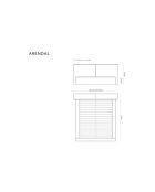 Arendal Kofferbett aus Samt hellgrau - 210x166x100cm