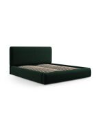 Lit Coffre Avec Tête de Lit en velours Colonel vert bouteille - 220x200x100cm