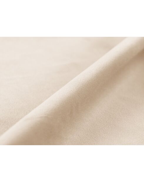 Bedbank met fluwelen hoofdeinde Tweepersoons Senna beige - 226x206x95cm