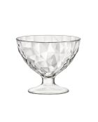Copa de helado transparente en forma de diamante - 36 cl