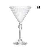 4 vasos America's Martini transparentes - 24 cl