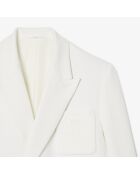 Blazer cruzado con el escudo de armas tradicional bordado en harina