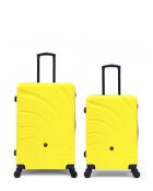 Set mit 2 großen und Wochenendkoffern Serena 77/67 cm gelb