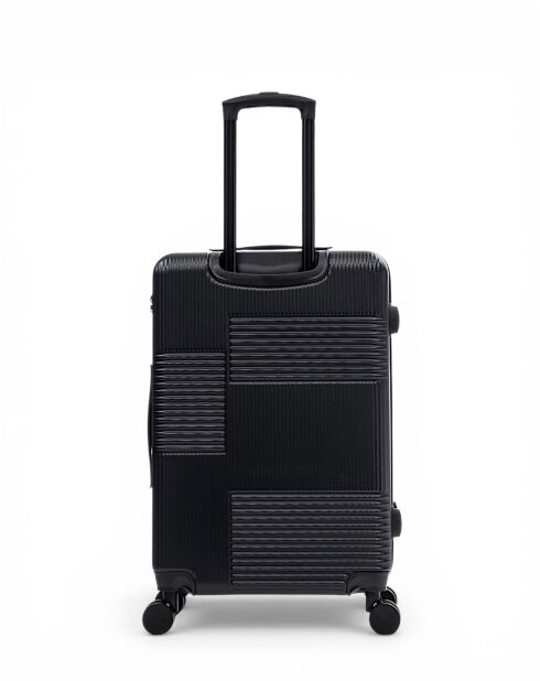 Set mit 2 großen und Wochenendkoffern Livia 77/67 cm schwarz