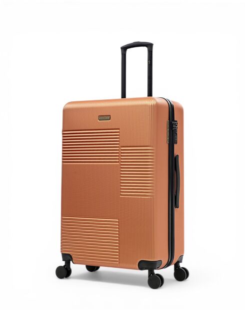 Set van 2 grote en weekendkoffers Livia 77/67 cm oranje