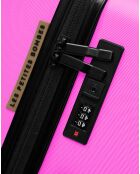 Set van 3 grote koffers, weekend en cabine Serena 77/67/57 cm roze