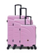 Set van 3 - Serena 77/67/57 cm roze grote koffers, weekend en cabine